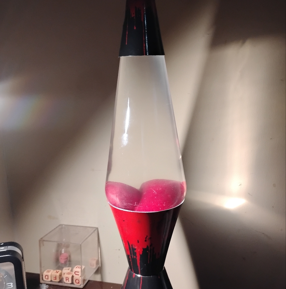 Red and Black Lava Lamp